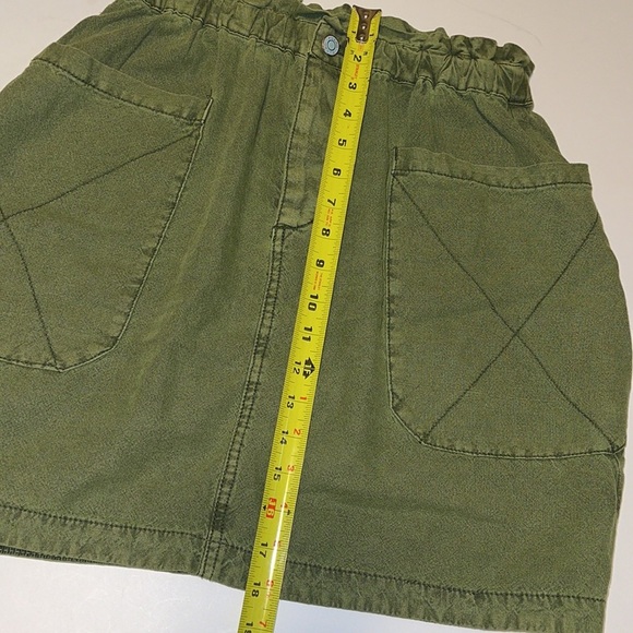 Anthropologie Pilcro Green Linen Blend Skirt - Women’s Size Medium - Picture 14 of 14